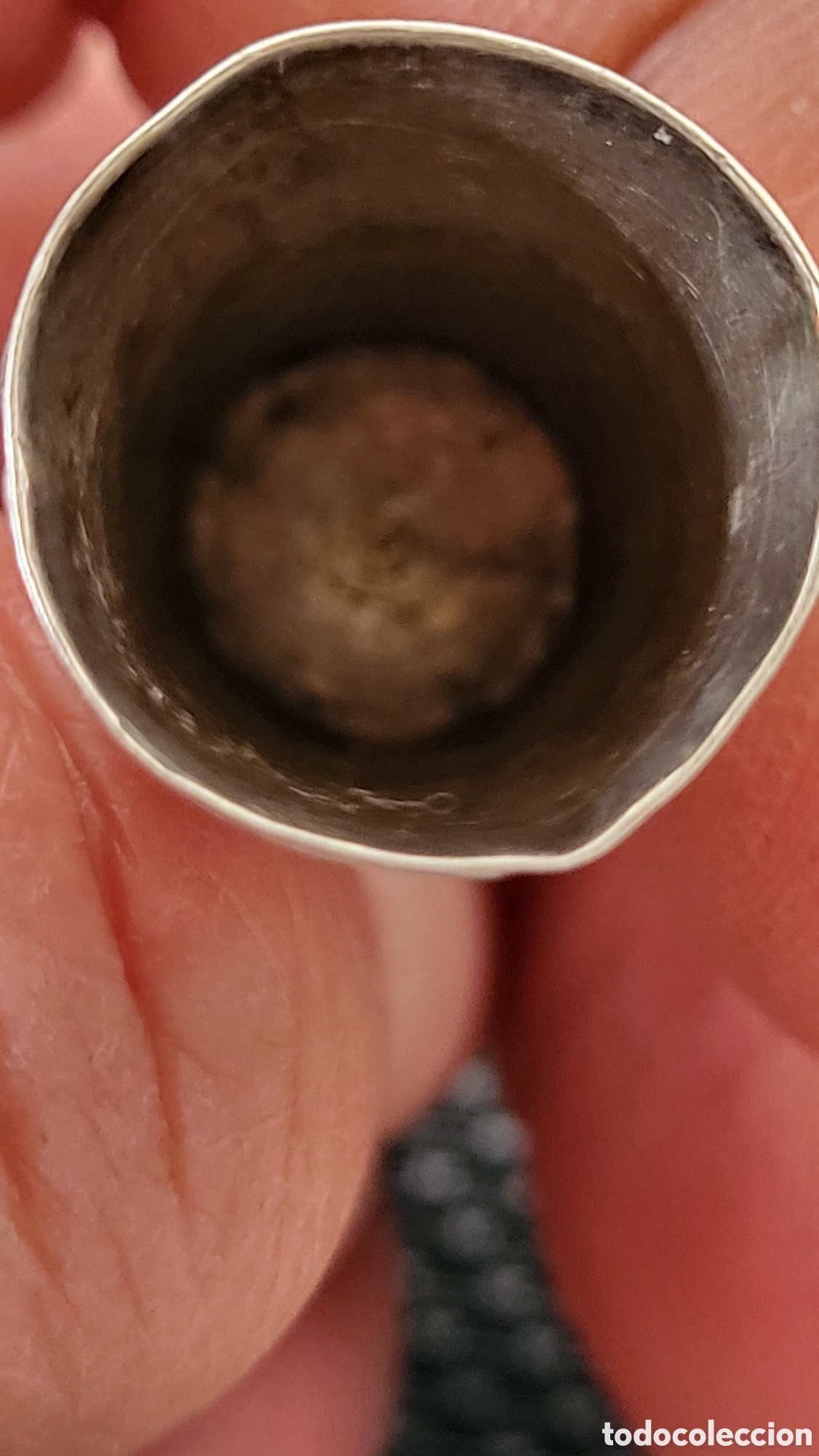 Coleccionismo de dedales: Antiguo dedal de plata - Foto 3