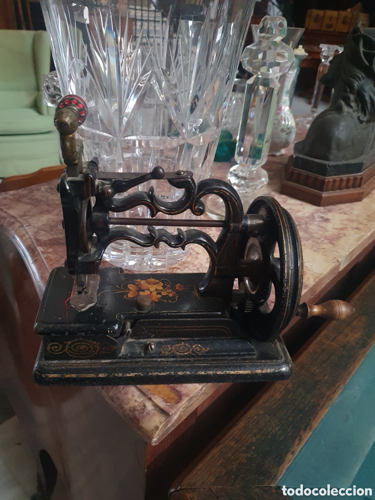 Coleccionismo de dedales: Maquina de coses del 1900 - Foto 1