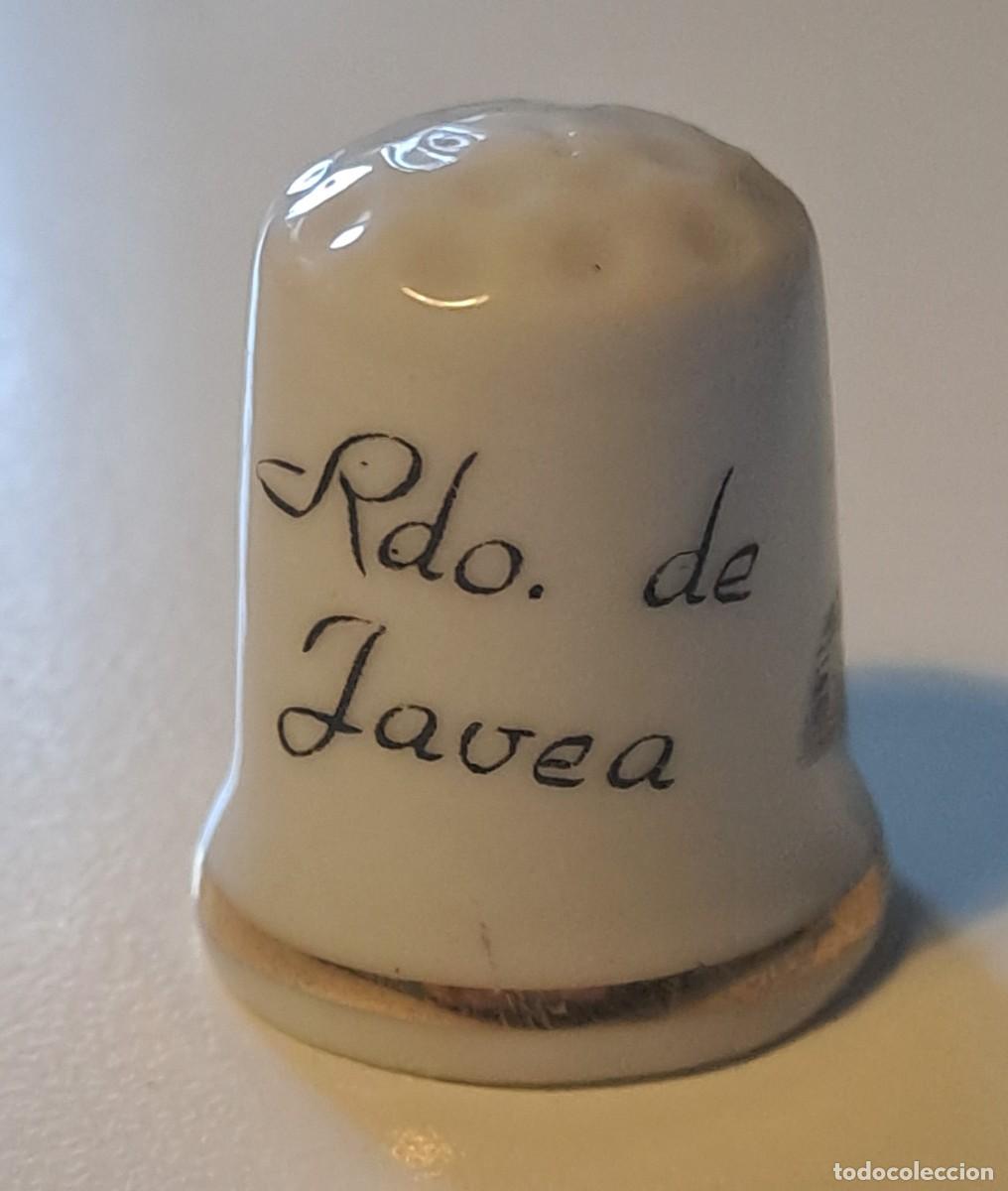 Coleccionismo de dedales: DEDAL PORCELANA JAVEA - Foto 2