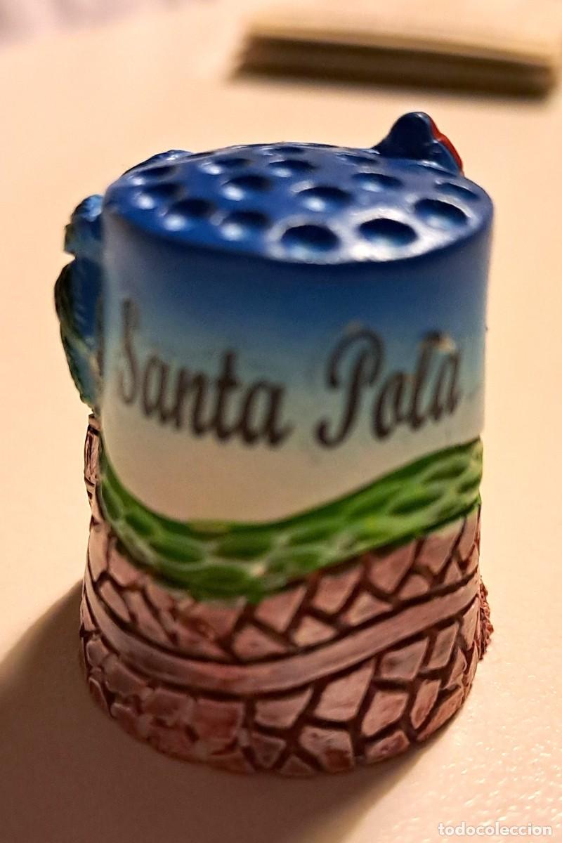 Coleccionismo de dedales: DEDAL DECORADO SANTA POLA - Foto 1