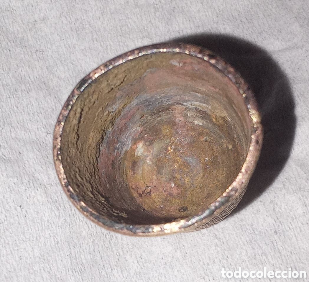 Coleccionismo de dedales: DEDAL MUY ANTIGUO DE COSER - Foto 4