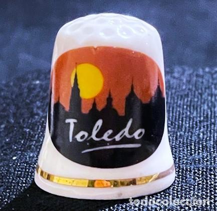 Coleccionismo de dedales: DEDAL PORCELANA - TOLEDO - Foto 1