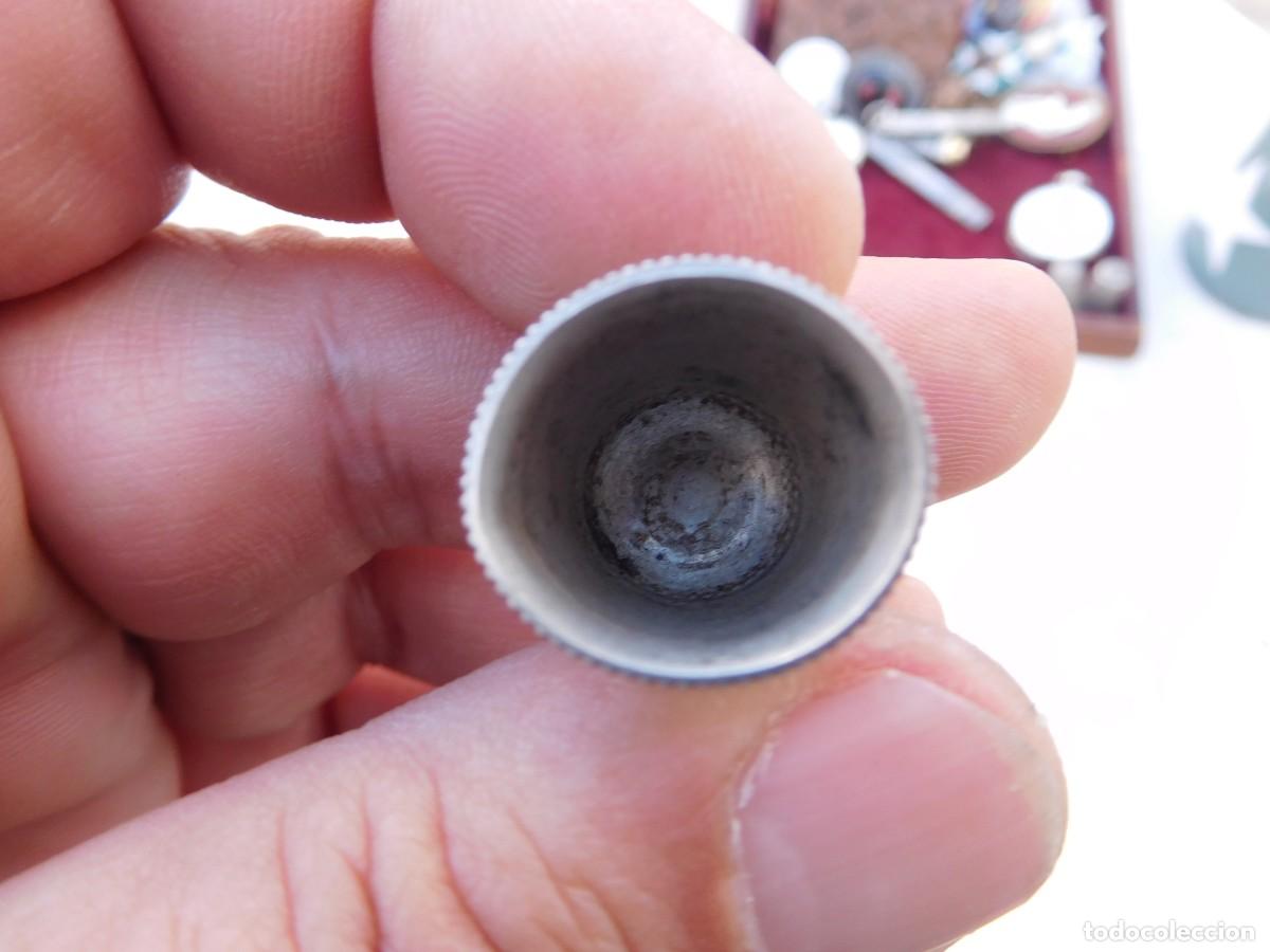 Coleccionismo de dedales: Dedal de plata antiguo - Foto 4