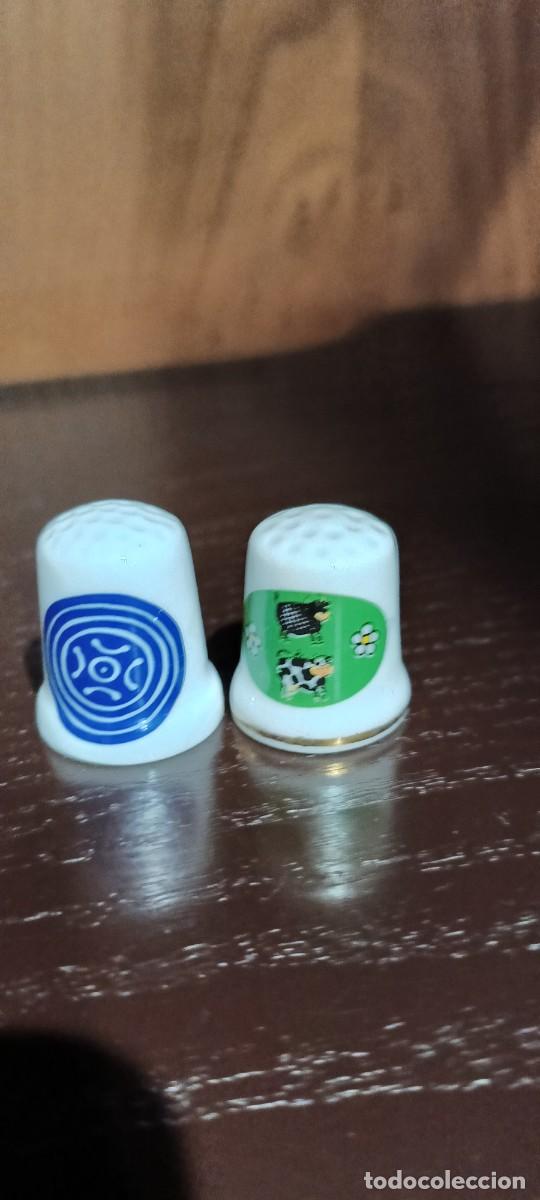 Coleccionismo de dedales: 2 Dedales de porcelana