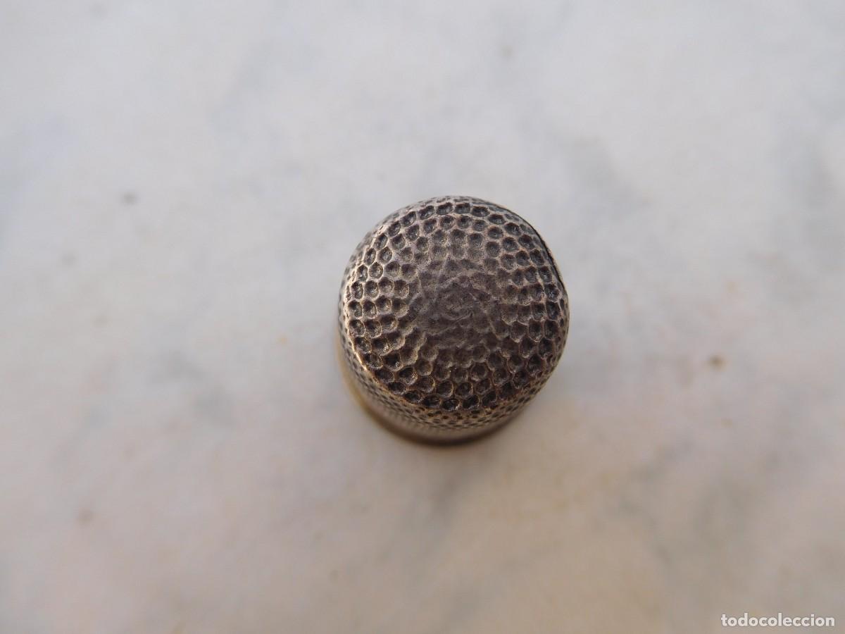 Coleccionismo de dedales: Dedal antiguo de plata - Foto 3
