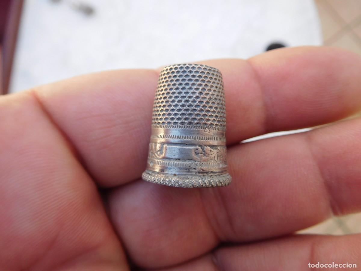 Coleccionismo de dedales: Dedal antiguo de plata - Foto 2