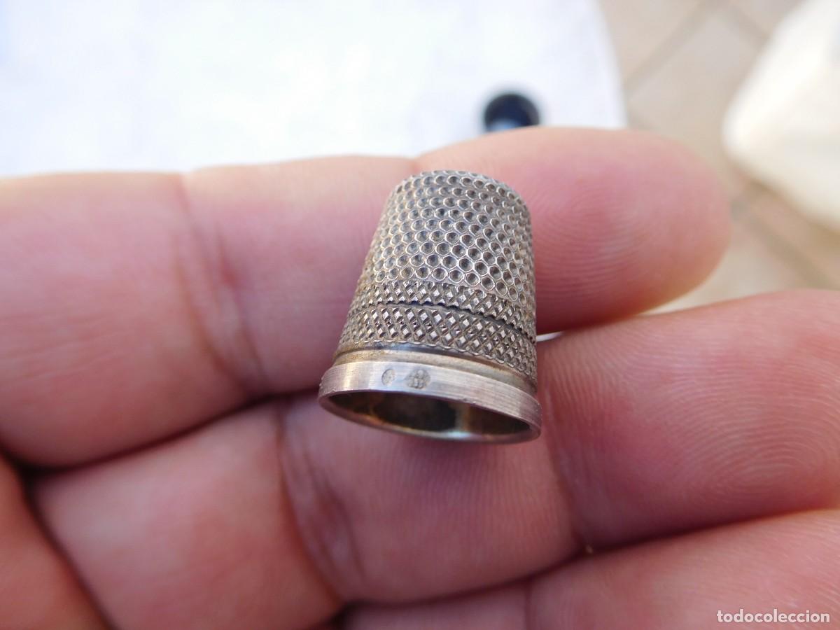 Coleccionismo de dedales: Dedal antiguo de plata - Foto 2