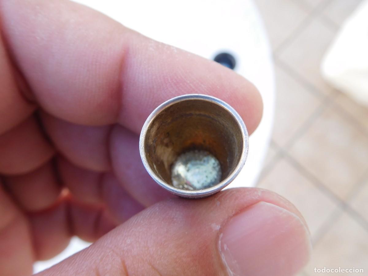 Coleccionismo de dedales: Dedal antiguo de plata - Foto 4