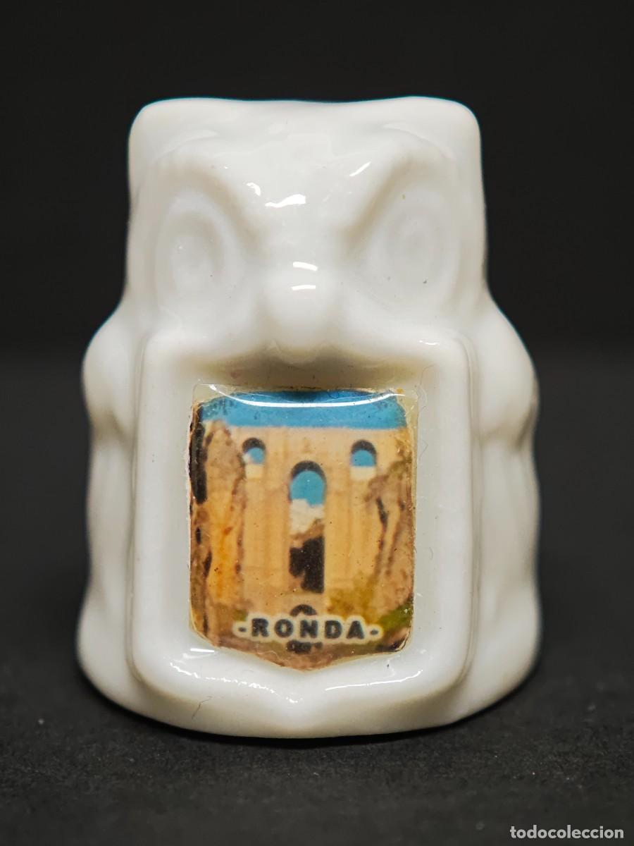 Coleccionismo de dedales: DEDAL PORCELANA RONDA
