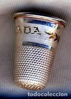 Coleccionismo de dedales: DEDAL DE PLATA.-RECUERDO DE GRANADA.-