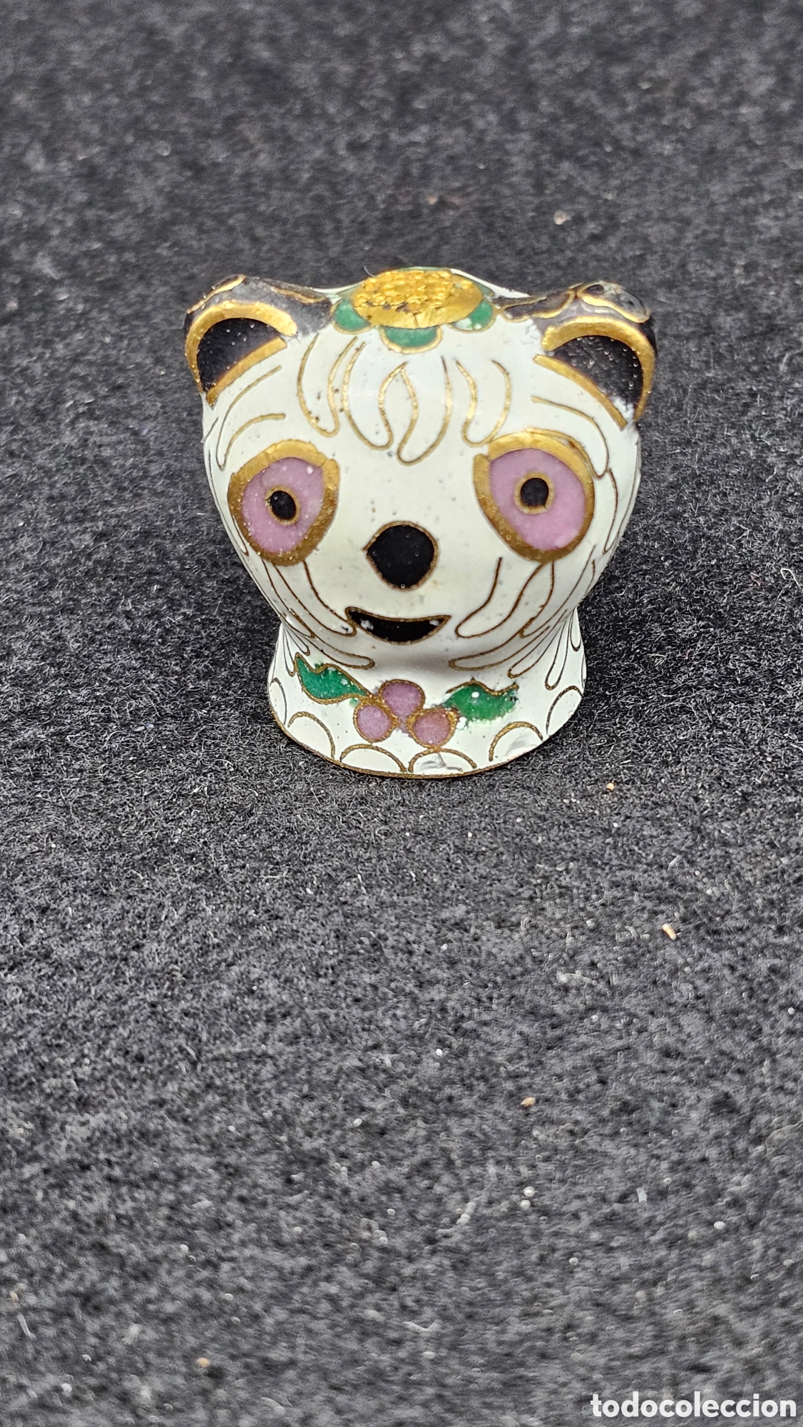Coleccionismo de dedales: Bonito dedal de cloison&eacute; / cloisonne