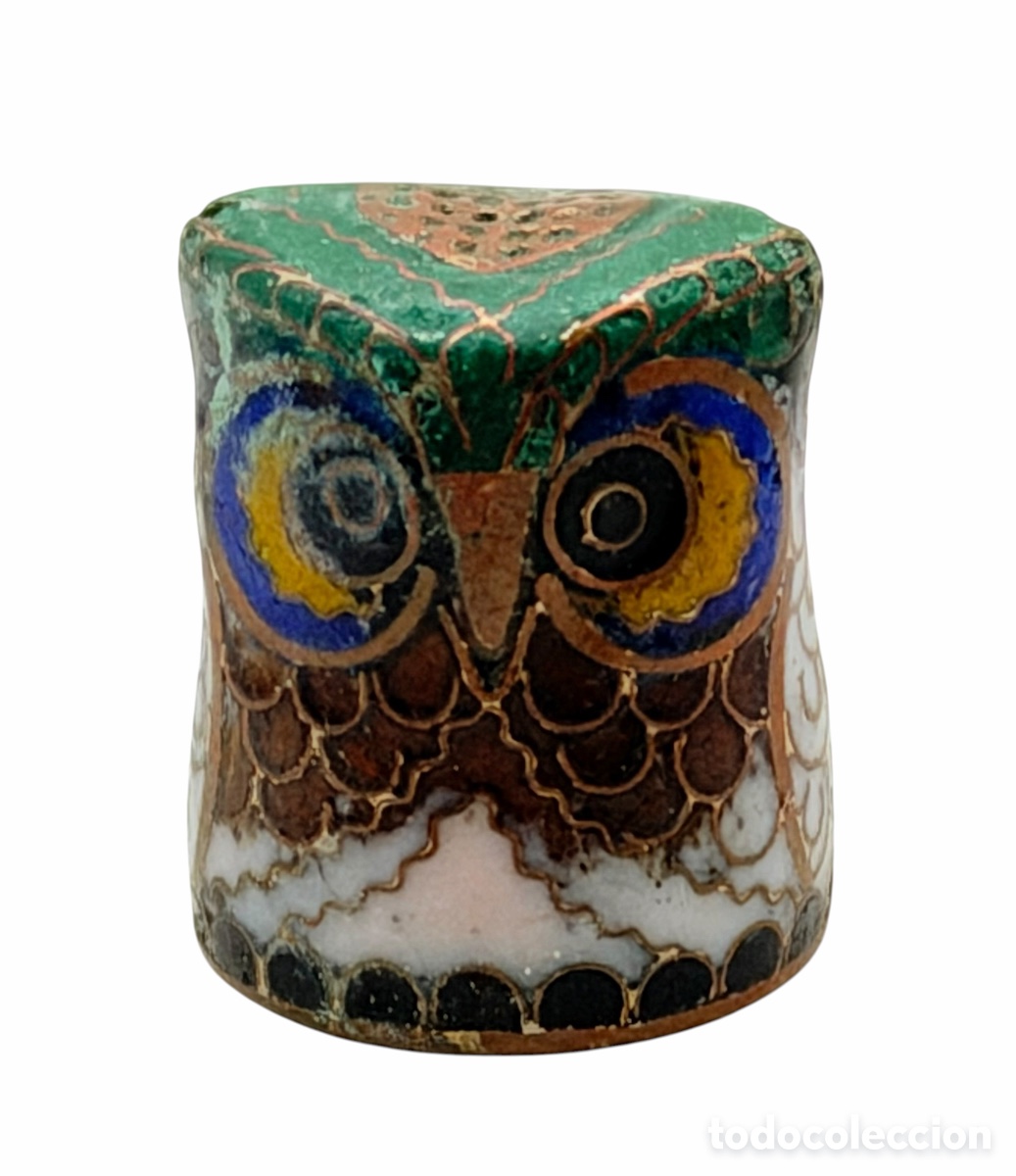 Colecionismo de dedais: Dedal B&uacute;ho Cloisonn&eacute;