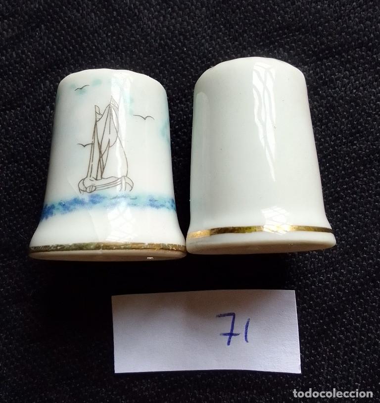 Coleccionismo de dedales: 2 dedales Gale&oacute;n/Xacobeo 93 - Foto 2