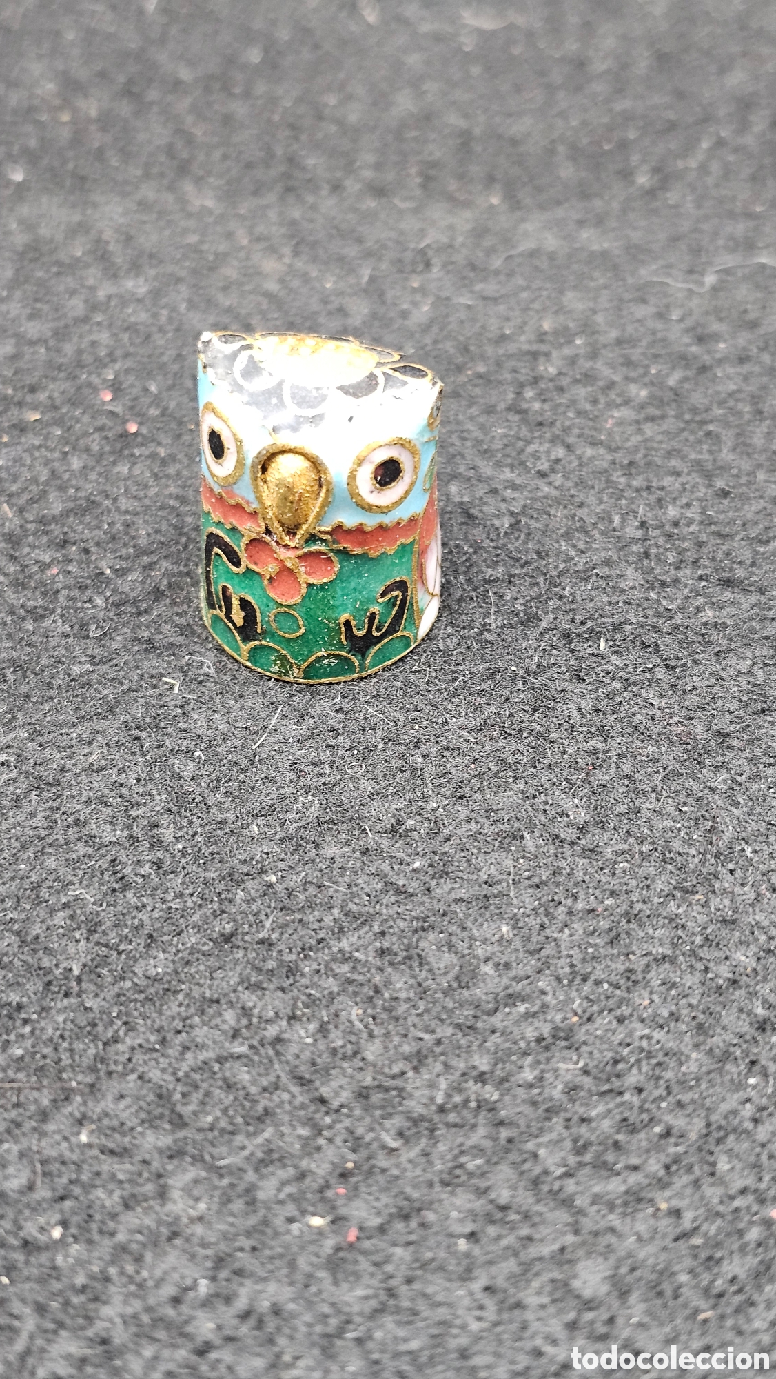 Coleccionismo de dedales: Dedal de cloison&eacute; / cloisonne