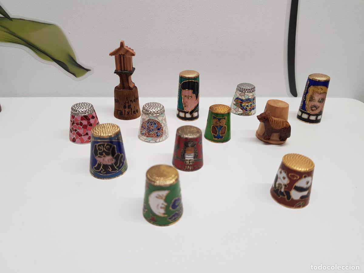 Coleccionismo de dedales: LOTE 12 DEDALES VARIADOS