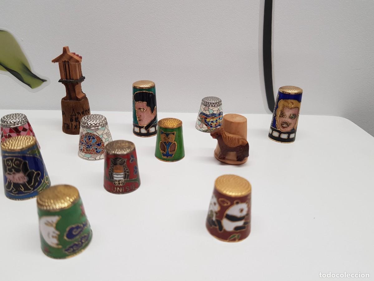 Coleccionismo de dedales: LOTE 12 DEDALES VARIADOS - Foto 3