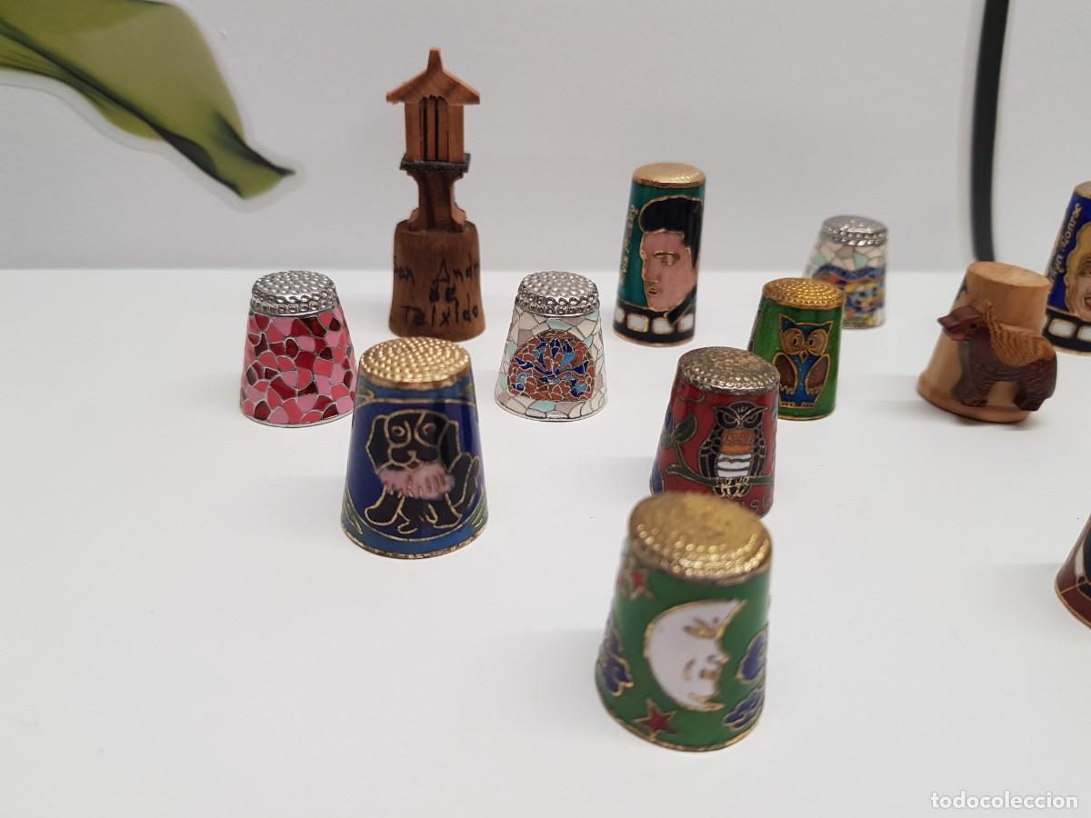 Coleccionismo de dedales: LOTE 12 DEDALES VARIADOS - Foto 4