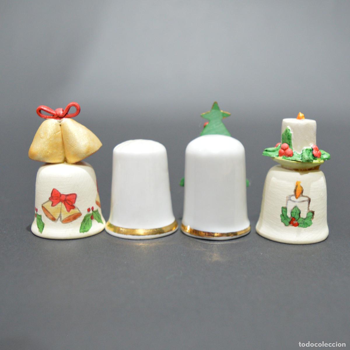 Coleccionismo de dedales: LOTE 4 DEDALES DE NAVIDAD - Foto 2