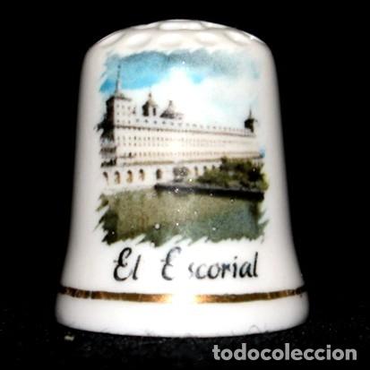 Coleccionismo de dedales: DEDAL PORCELANA - EL ESCORIAL