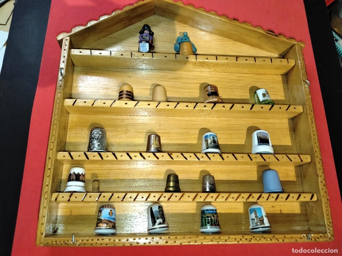 Coleccionismo de dedales: EXPOSITOR DE MADERA PARA,COLECCI&Oacute;N DE DEDALES CERAMICA, Y METAL ,DEL MUNDO-PRECIOSOS DISE&Ntilde;OS