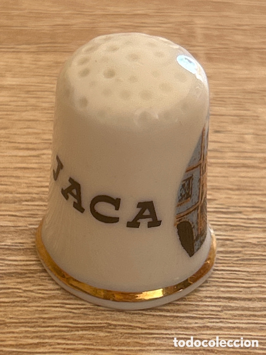 Coleccionismo de dedales: Dedal de porcelana jaca - Foto 2