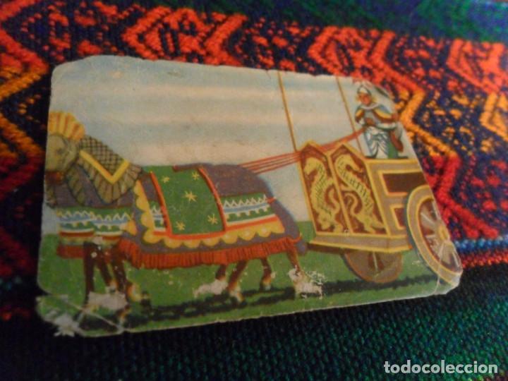 Collezionismo sportivo: CROMO HISTORIA DEL TRANSPORTE TERRESTRE A TRAV&Eacute;S DE LOS SIGLOS N&ordm; 133 CALESA CHOCOLATES SOLSONA 1958