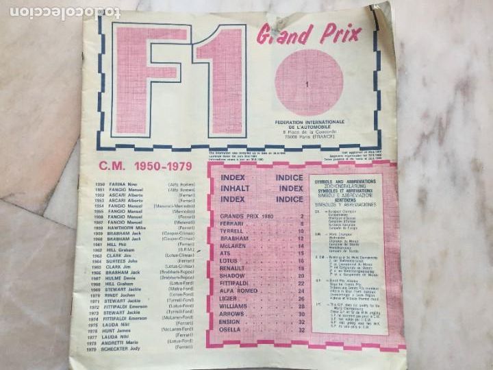Collezionismo sportivo: F1 GrandPrix Pocos cromos
