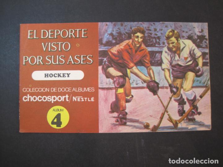 Sammelleidenschaft Sport: EL DEPORTE VISTO POR SUS ASES-HOCKEY-CHOCOSPORT NESTLE-INCOMPLETO-VER FOTOS-(K-3724)