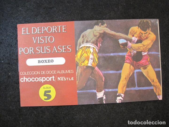 Sammelleidenschaft Sport: EL DEPORTE VISTO POR SUS ASES-BOXEO-CHOCOSPORT NESTLE-INCOMPLETO-VER FOTOS-(K-3725)
