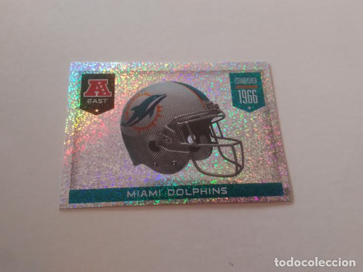 Sammelleidenschaft Sport: 19 ESCUDO LOGO CASCO MIAMI DOLPHINS ESTAMPA CROMO STICKER FOOTBALL F&Uacute;TBOL AMERICANO PANINI NFL 2014