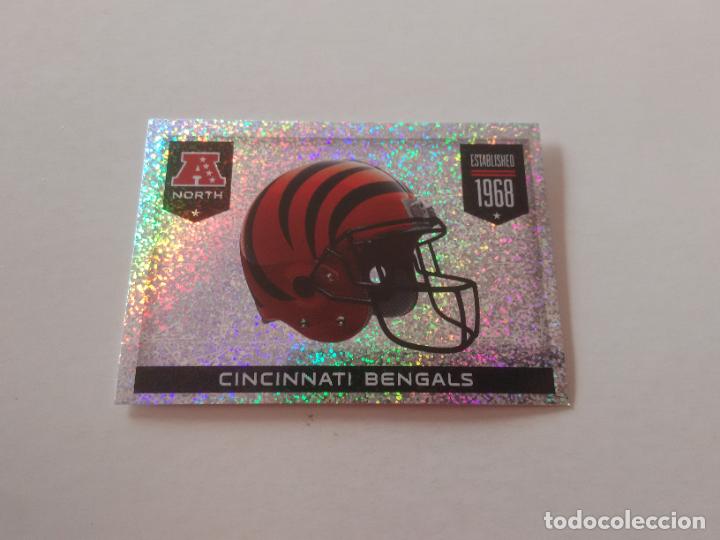Sammelleidenschaft Sport: 75 ESCUDO LOGO CASCO CINCINNATI BENGALS CROMO STICKER FOOTBALL F&Uacute;TBOL AMERICANO PANINI NFL 2014