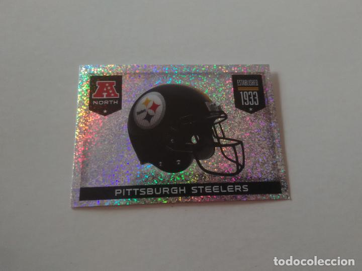 Sammelleidenschaft Sport: 103 ESCUDO LOGO CASCO PITTSBURGH STEELERS CROMO STICKER FOOTBALL F&Uacute;TBOL AMERICANO PANINI NFL 2014