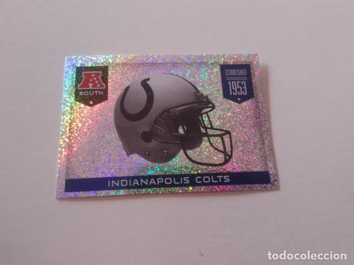 Sammelleidenschaft Sport: 131 ESCUDO LOGO INDIANAPOLIS COLTS CROMO STICKER FOOTBALL F&Uacute;TBOL AMERICANO PANINI NFL 2014