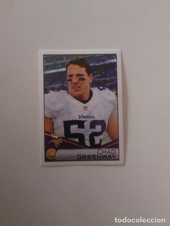 Collezionismo sportivo: 339 CHAD GREENWAY MINNESOTA VIKINGS CROMO STICKER FOOTBALL F&Uacute;TBOL AMERICANO PANINI NFL 2014