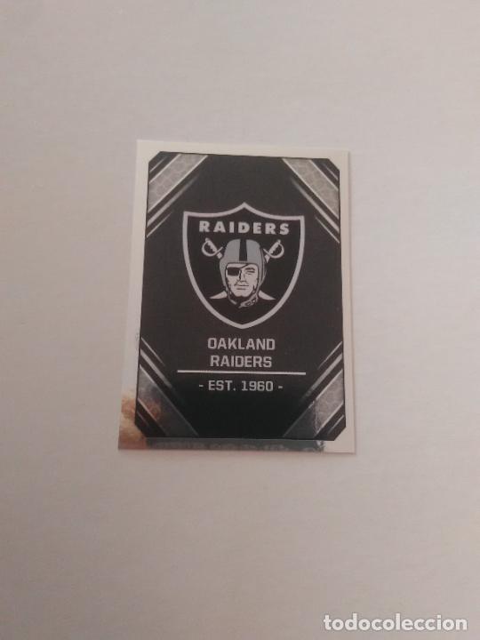 Collezionismo sportivo: 224 ESCUDO LOGO OAKLAND RAIDERS STICKERS CROMO FOOTBALL F&Uacute;TBOL AMERICANO PANINI NFL 2017