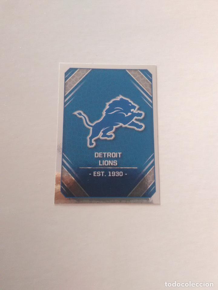 Collezionismo sportivo: 308 ESCUDO LOGO DETROIT LIONS STICKERS CROMO FOOTBALL F&Uacute;TBOL AMERICANO PANINI NFL 2017