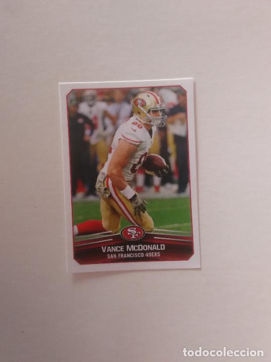 Collezionismo sportivo: 444 VANCE MCDONALD SAN FRANCISCO 49ERS STICKER CROMO FOOTBALL F&Uacute;TBOL AMERICANO PANINI NFL 2017