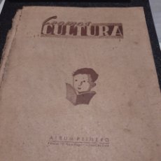 Coleccionismo deportivo: PORTADA ALBUM PRIMERO CROMOS CULTURA, ED GATO NEGRO 1939. Lote 299604878