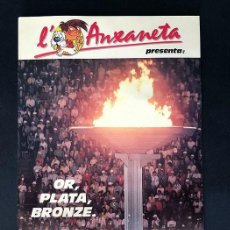 Coleccionismo deportivo: L'ANXANETA / OR, PLATA, BRONZE / ALBUM COMPLETO / AÑO 1988 / CAIXA DE CATALUNYA. Lote 304841813