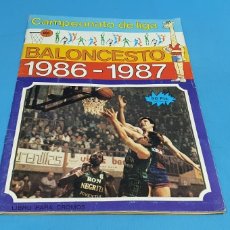 Coleccionismo deportivo: ALBUM DE CROMOS CAMPEONATO DE LIGA BALONCESTO 1986 - 1987 INCOMPLETO. Lote 317830528