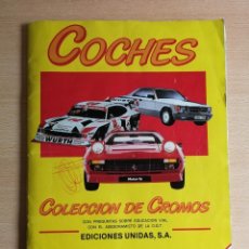 Coleccionismo deportivo: ALBUM DE CROMOS DE MOTOR 16 DE LA COLECCION COCHE EDICIONES UNIDAS COMPLETO. Lote 323193613