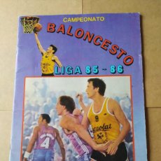 Coleccionismo deportivo: ALBUM BALONCESTO CAMPEONATO LIGA 85-86 J.MERCHANTE VACIO -LETONA -JORDAN. Lote 380734879