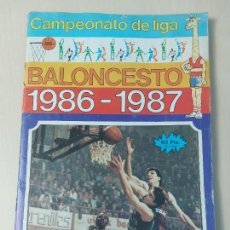 Coleccionismo deportivo: ALBUM DE CROMOS CAMPEONATO DE LIGA BALONCESTO 1986 - 1987 INCOMPLETO. Lote 383402504