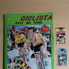 Coleccionismo deportivo: VUELTA CICLISTA ASES DEL PEDAL ED MERCHANTE 1987 , CICLISMO . COMPLETO + 2 ERRORES. Lote 397204864