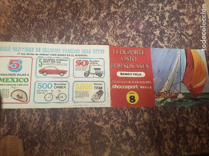Collezionismo sportivo: REMO Y VELA N&ordm;8-EL DEPORTE VISTO POR SUS ASES-CHOCOSPORT/NESTLE