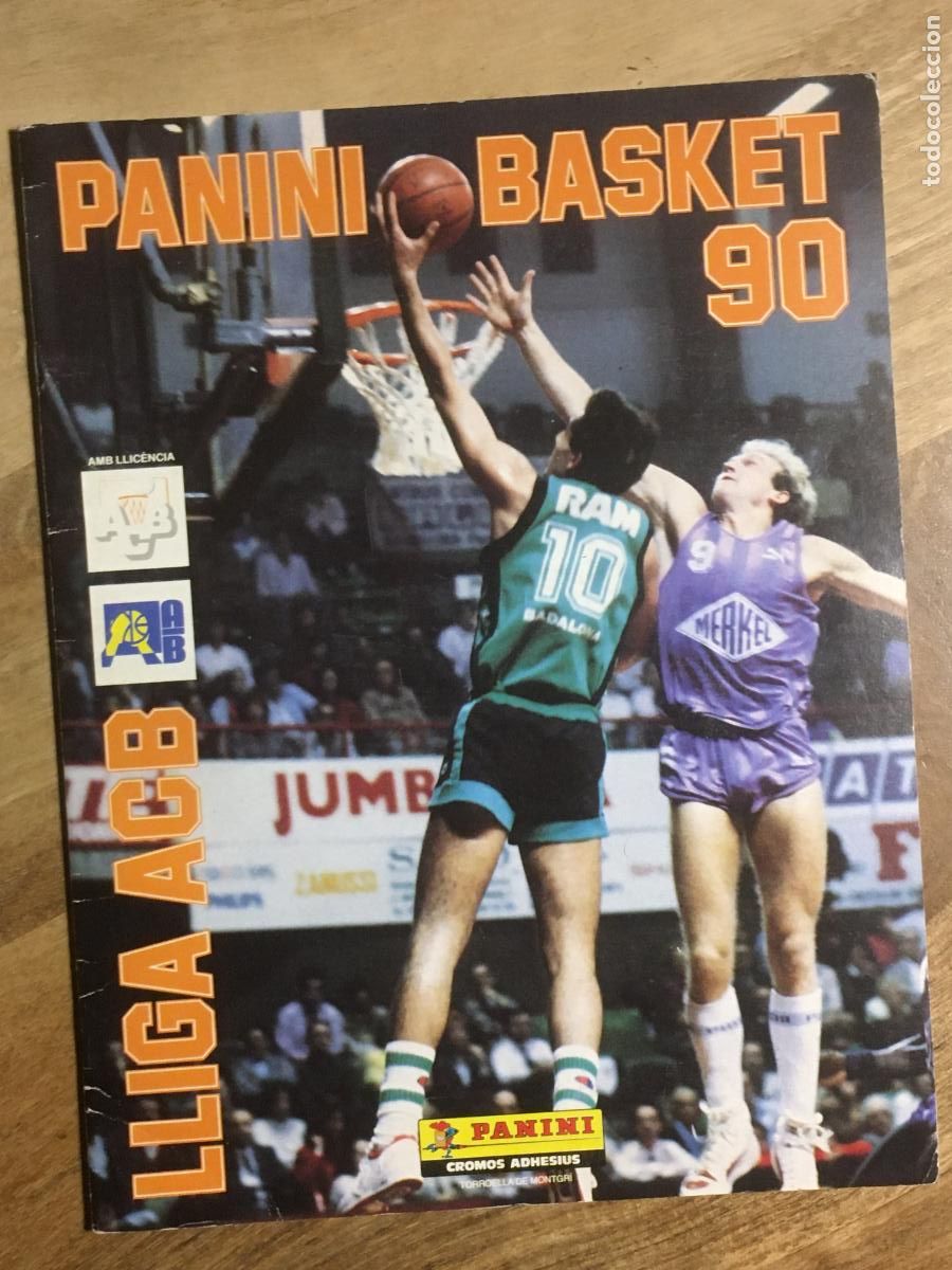 Coleccionismo deportivo: panini basket 90 album de cromos incompleto muy buen estado