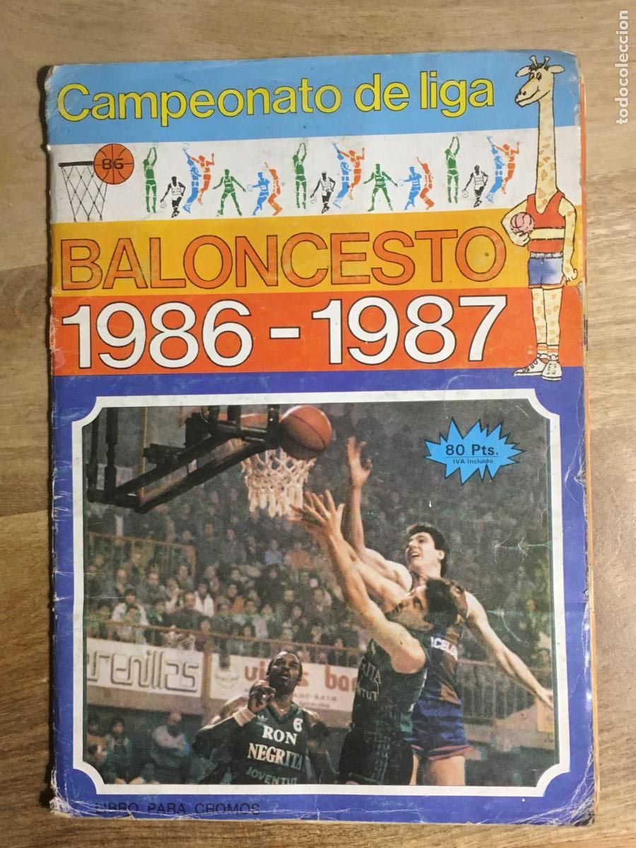 Coleccionismo deportivo: baloncesto 1986 1987 merchante album de cromos incompleto