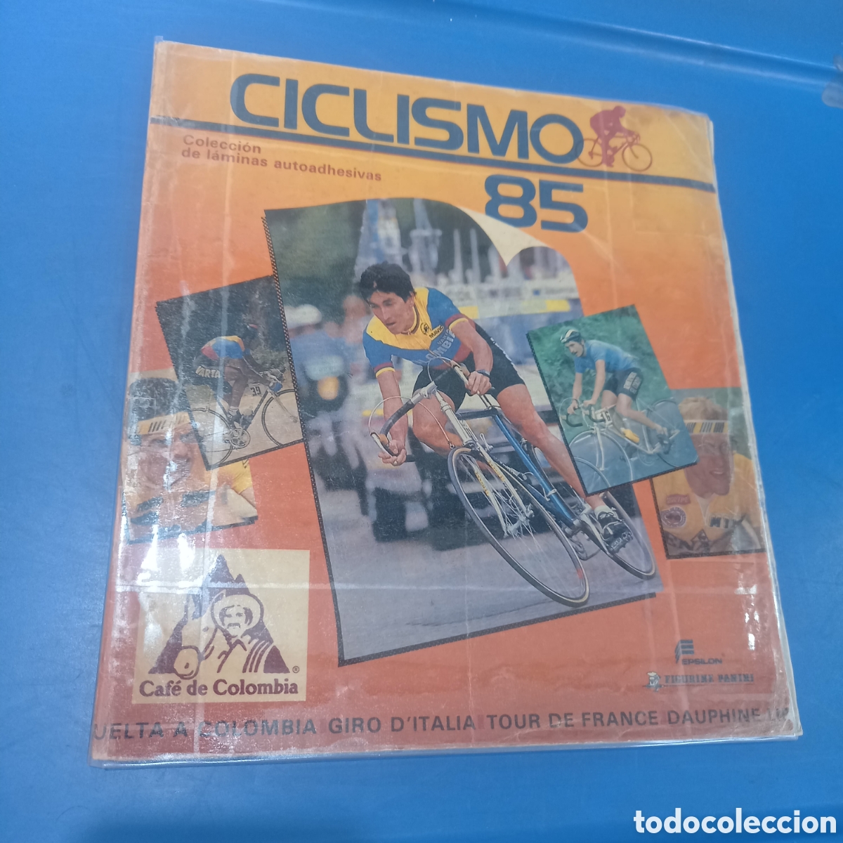 Coleccionismo deportivo: ESPECTACULAR ALBUM CICLISMO TOUR FRANCIA, GIRO DE ITALIA Y VUELTA A COLOMBIA DE 1985 COMPLETO PANINI