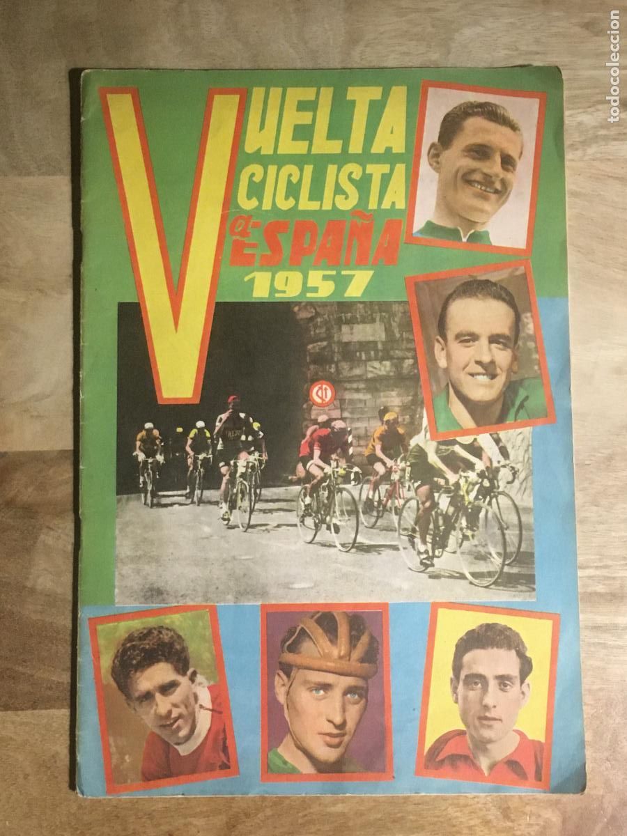 Coleccionismo deportivo: vuelta ciclista a espa&ntilde;a 1957 fher album cromos incompleto perfecto estado como nuevo faltan 58