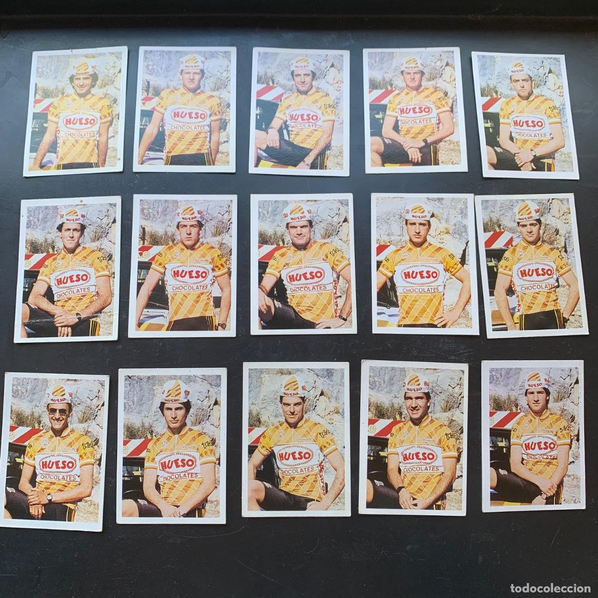 Coleccionismo deportivo: Lote cromo equipo ciclista hueso trideporte 85 fher n&ordm; 15-16-17-18-19-20-21-22-23-24-25-26-27-28-29